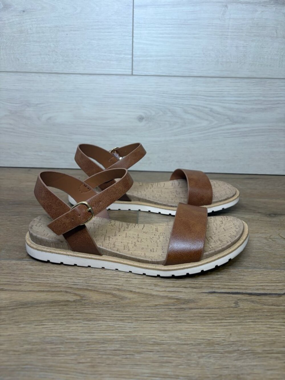 Style & Co Women's Mayaa Flat Casual Sandals Beauty Brown Size 8
